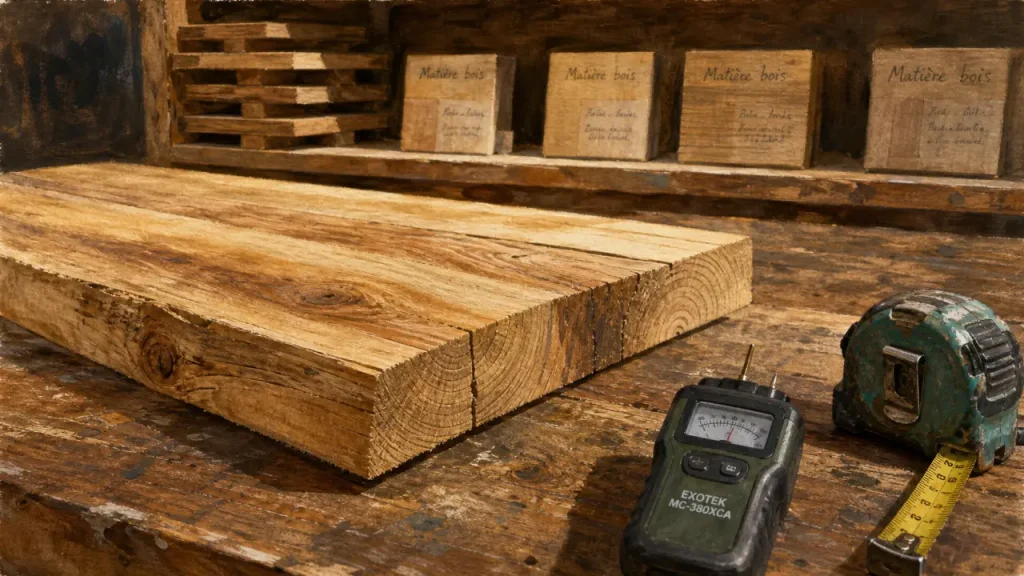 Matière bois : cernes, densité, humidité et recyclage en expliquent les usages