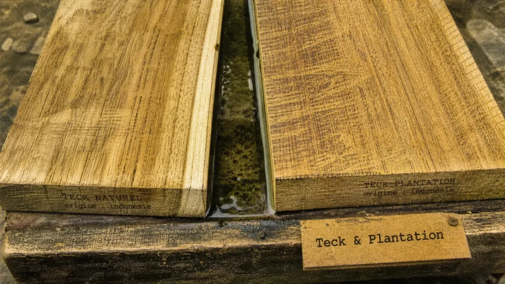 Teck naturel ou de plantation : résistance à l’humidité, usages extérieurs et critères d’achat