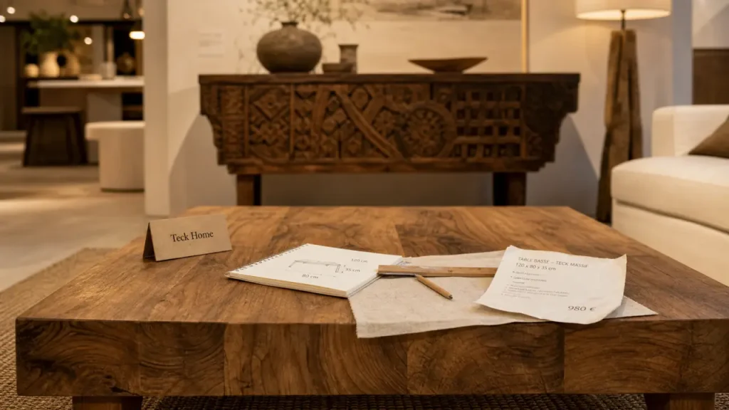 Teckhome à Paris 14e : meubles en teck, bois exotiques et pièces sur commande