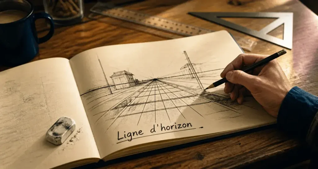 Dessiner un intérieur en perspective : 3 piliers techniques pour donner du relief à vos croquis