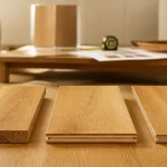 Different parquet : massif, contrecollé, stratifié en showroom parquet