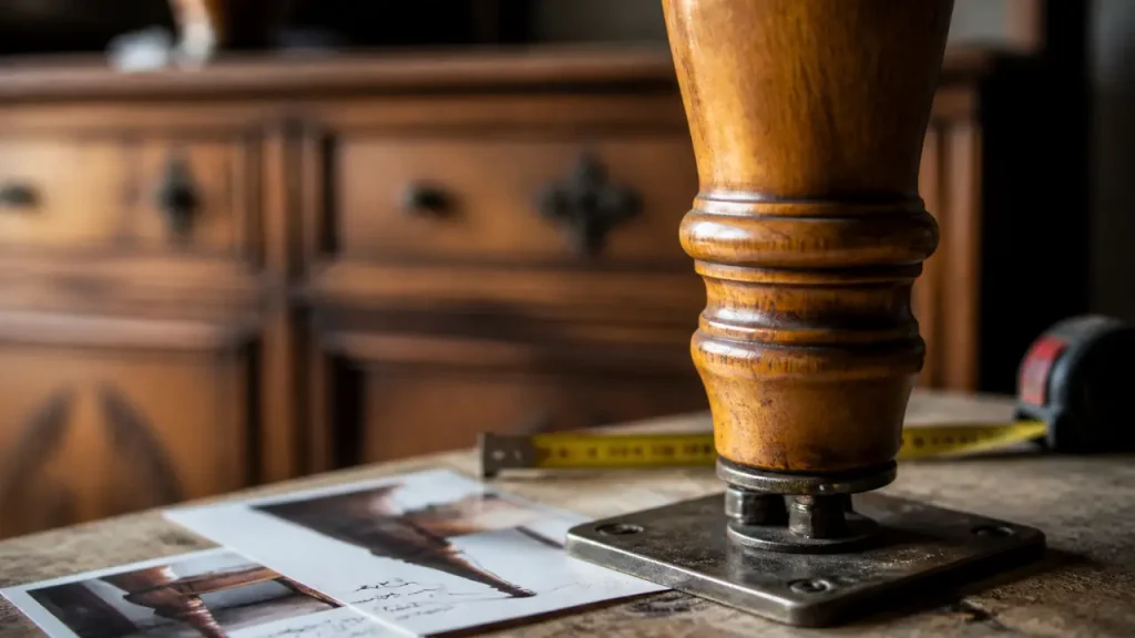 Hauteur, fixation et finition : bien choisir un pied en bois pour meuble