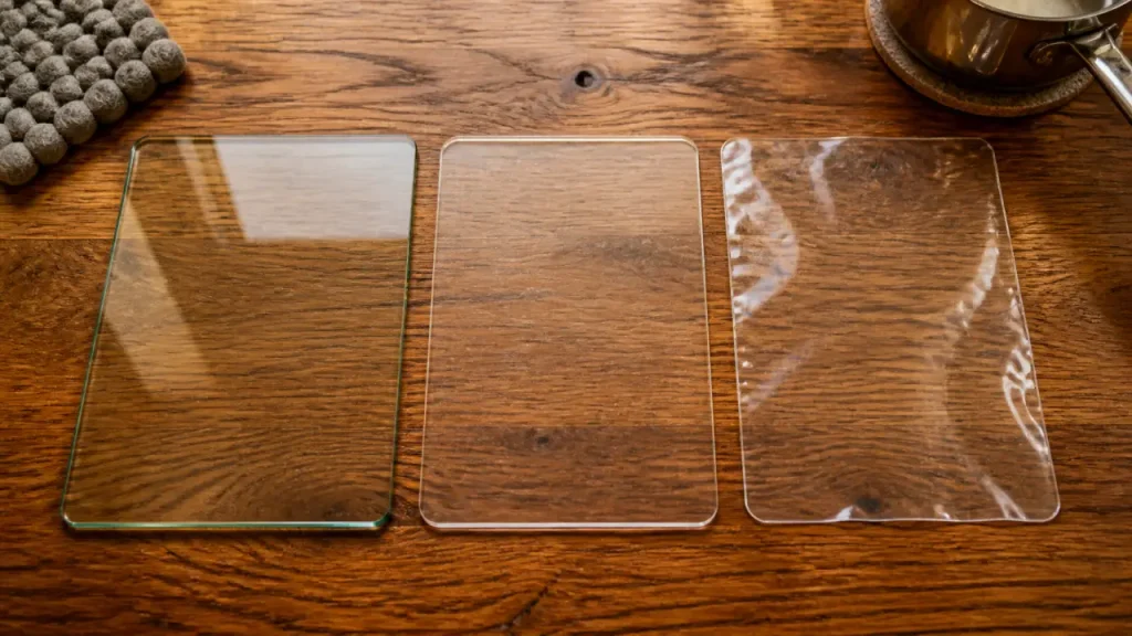 Protection table bois : choisir verre, plexiglas, huile ou vernis selon l’usage