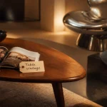 Table basse vintage scandinave, brutaliste et Space Age