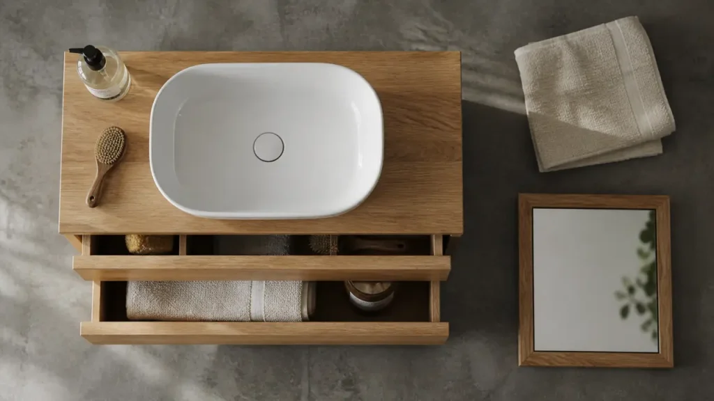 Meuble suspendu, posé ou double vasque : quel Tikamoon choisir selon la salle de bain ?