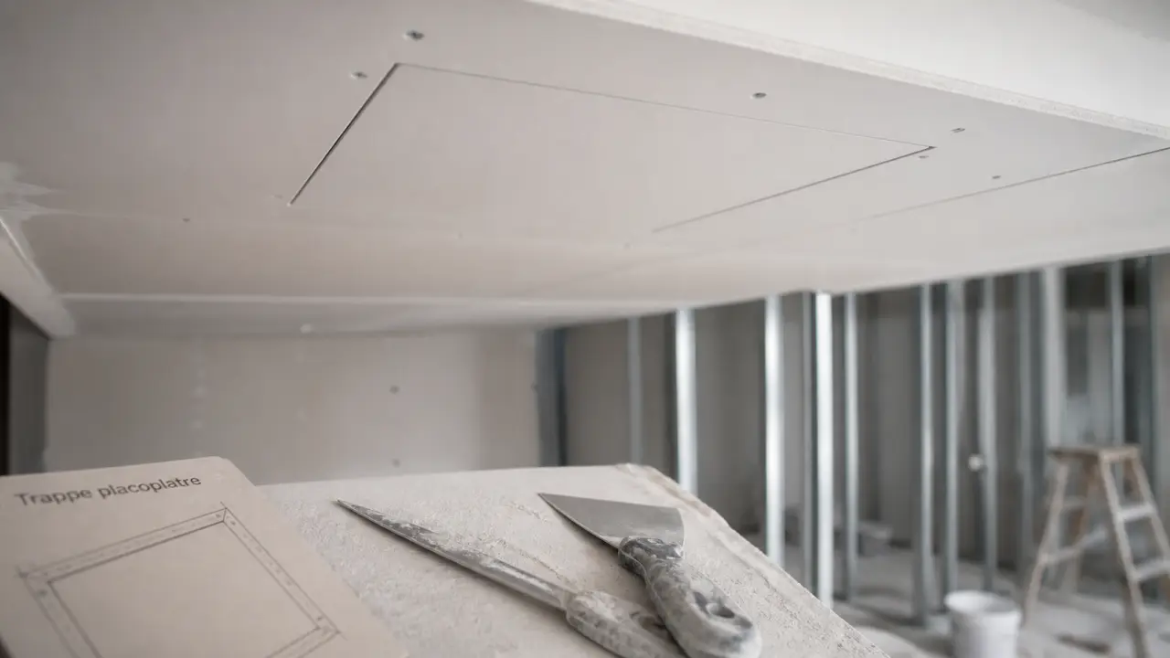 Trappes de visite placoplatre affleurantes pour plafond EI 60 ou classe 4