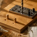 Cheville en bois pour meuble : tourillons de hêtre en atelier d’ébénisterie
