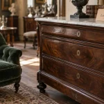 Style louis philippe : commode en acajou Louis-Philippe