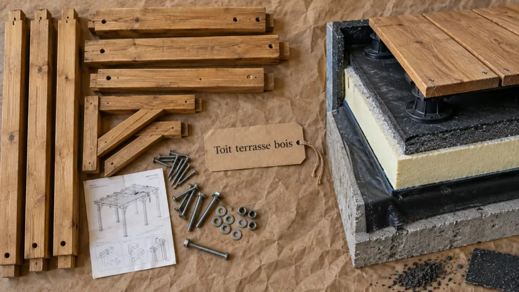 Toit terrasse bois : pergola en kit ou toiture étanchée, deux projets à ne pas confondre