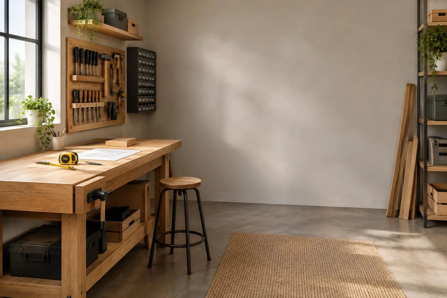 Petit atelier : gagner de la place avec l’établi
