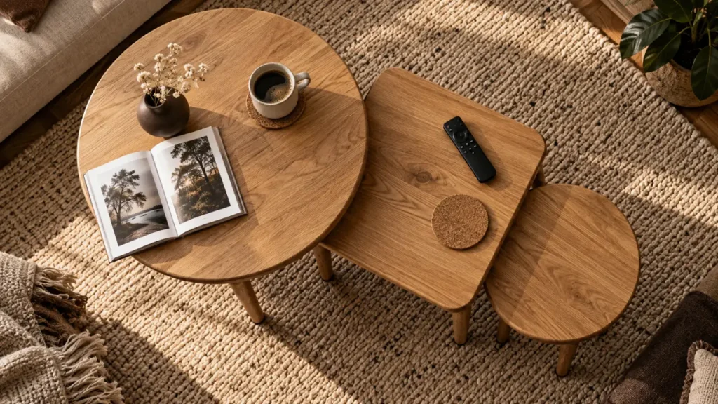 La table gigogne en bois, le meuble modulable qui libère le salon